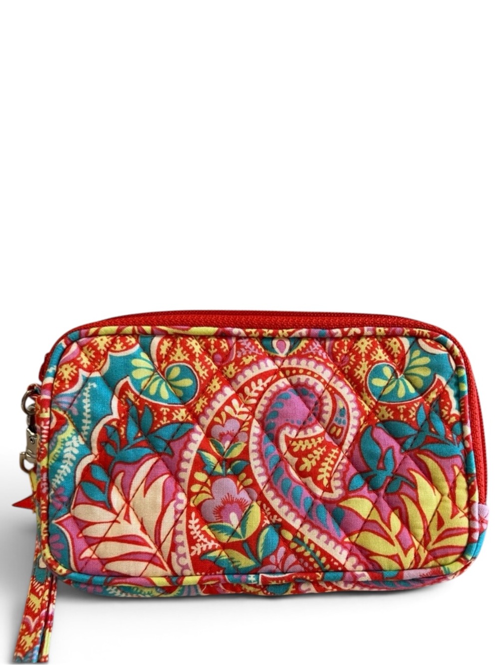 Vera Bradley Tutti Frutti Quilted Cotton All in One Crossbody Wristlet Wallet